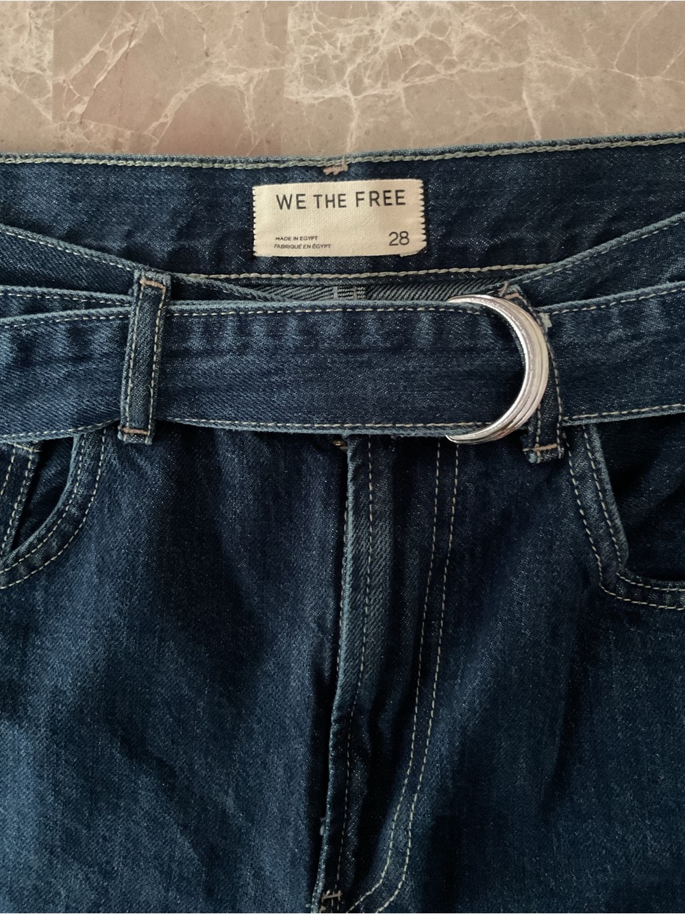 We The Free East Bay Cuffed straight Jeans Sz 28 denim pants - Picture 8 of 16